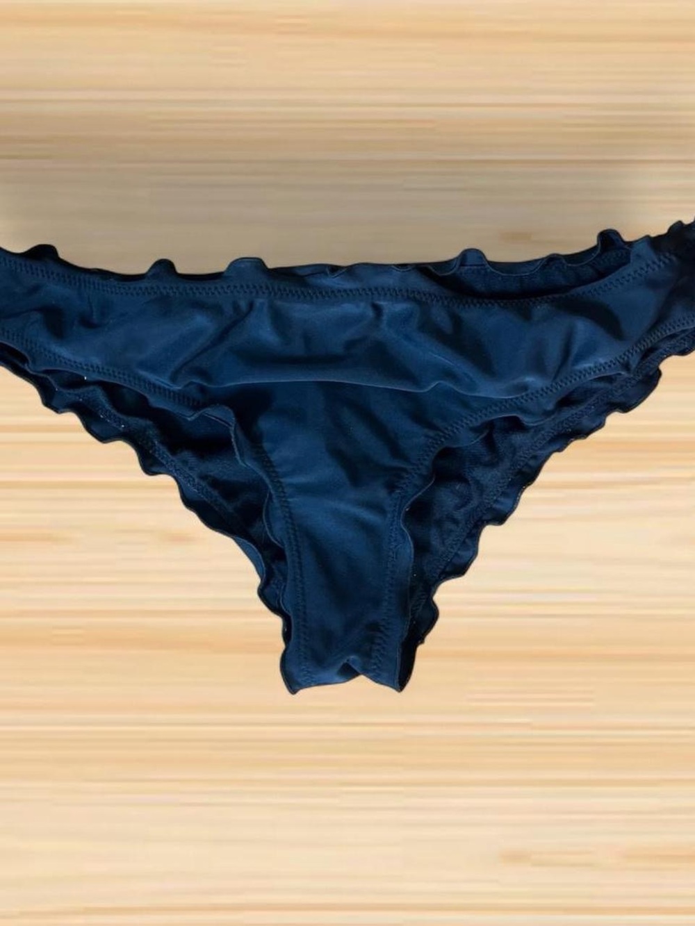 Hollister Black Ruffled Bikini Bottom